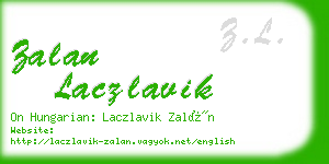 zalan laczlavik business card